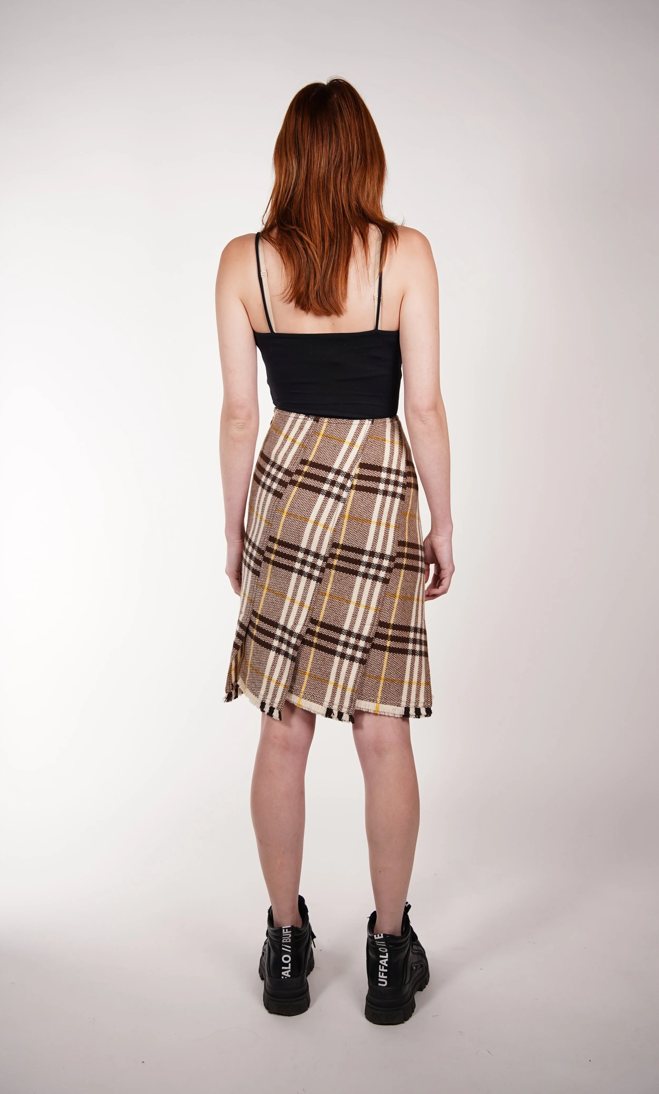 Burberry Wool Skirt in House Check Pattern — Check It Vintage Burberry Wool Skirt in House Check Pattern — Check It Vintage